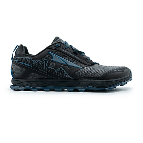 Black / Blue Men's Altra LONE PEAK 4 Trail Shoes | CGL052831