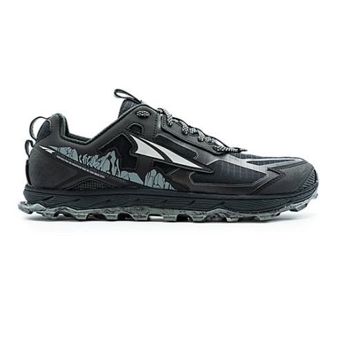 Black Men's Altra LONE PEAK 4.5 Hiking Shoes | DEO768392