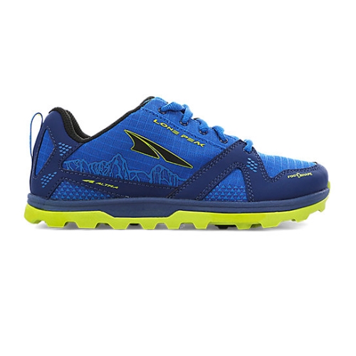 Blue / Lime Women's Altra LONE PEAK Trail Shoes | SIR420516