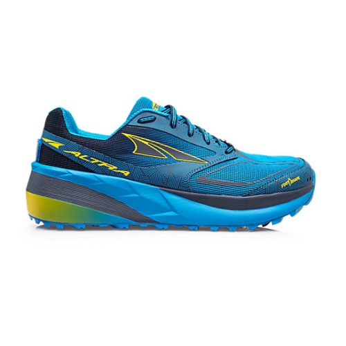 Blue / Yellow Men's Altra OLYMPUS 3.5 Hiking Shoes | OJV059287