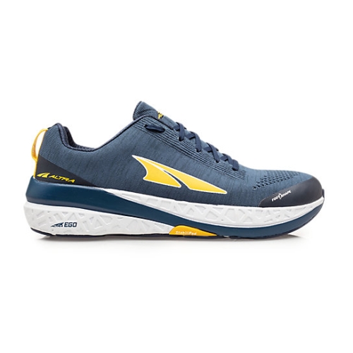 Blue / Yellow Men's Altra PARADIGM 4.5 Running Shoes | SZT465718