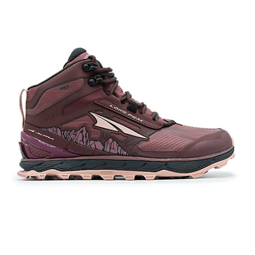 Dark Port / Light Rose Women's Altra LONE PEAK 4 Trail Shoes | EVL308297