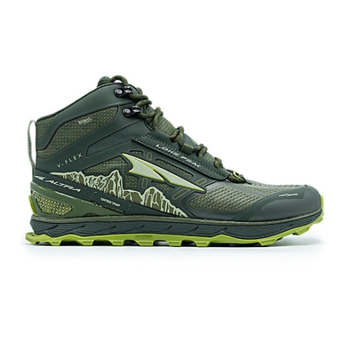 Deep Forest Green Men's Altra LONE PEAK 4 Trail Shoes | KOA385906