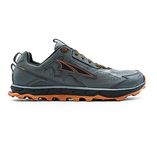 Gray / Orange Men's Altra LONE PEAK 4.5 Trail Shoes | CGU748291