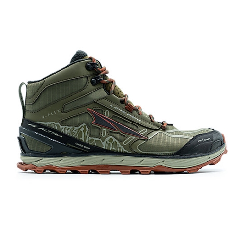 Ivy Green / Red Clay Men's Altra LONE PEAK 4 Trail Shoes | BGA204176