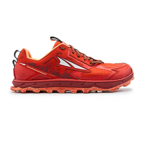 Poppy Red Women's Altra LONE PEAK 4.5 Hiking Shoes | BPR962187